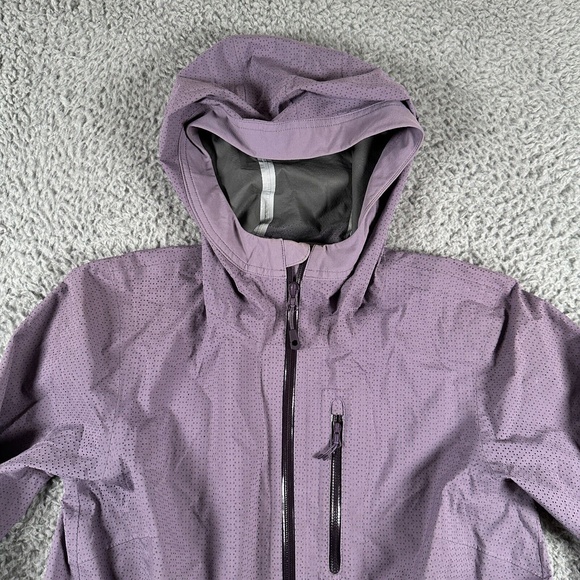 Mountain‎ Hardwear Rain Shell Jacket Women's Small Purple Full Zip Hooded - Picture 3 of 10